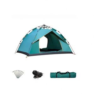Wholesale 2-4 People Full Automatic Speed Open Diagonal Bracing Type One Bedroom <b>Waterproof</b> Four-season Portable Camping <b>Tents</b> - Product Image 1