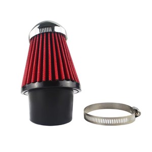 Filtro de aire cónico de 62 mm de diámetro, malla roja para modificación de motocicletas de calle, actualización de reequipamiento, colocación frontal - Product Image 2