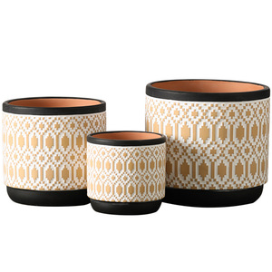 Fournitures de jardin intérieur extérieur petite fleur succulente Pots de plantes vertes blanc mat grands pots <span class=keywords><strong>en</strong></span> <span class=keywords><strong>terre</strong></span> <span class=keywords><strong>cuite</strong></span> planteur - Product Image 3