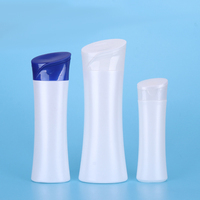 Bouteille de shampoing en PE pour l'industrie de la beauté, capacités de 250 ml et 400 ml, bouchon à clapet, impression sur surface, traitement par sérigraphie