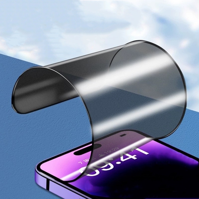 Unbreakable Soft PET Film 3D Curved Edge Ceramic Film for IPhones 11/XR/15 Pro Max Clear/Matte Privacy Anti-Spy Screen Protector