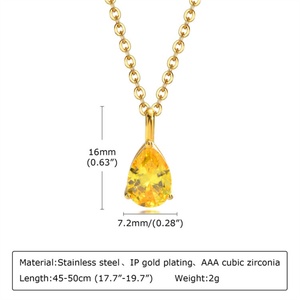 สร้อยคอจี้คริสตัลประดับทอง 18k ดีไซน์สวยงาม สามารถสลักชื่อได้ - Product Image 4