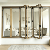 Ventanas Plegables de Vidrio Doble con Aislamiento Acústico de Aluminio