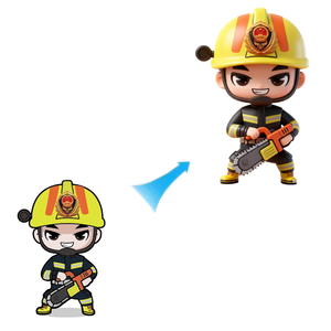 Nuova Statuetta d'Azione Personalizzata Hip Hop <span class=keywords><strong>Anime</strong></span> in PVC 3D, Giocattolo Cartoon da Collezione - Product Image 2