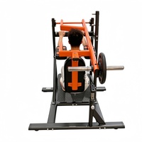 Máquina de prensa de piernas con carga de placas para gimnasio comercial, equipo de fuerza para entrenamiento físico, máquina de sentadillas tipo péndulo