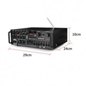 Amplificador de Audio para Auto OEM MP326BT de 2000W con EQ, Bluetooth, 4 Canales, 2 Canales de USB, Disco de 64GB, Tarjeta SD, 220V/110V para Hogar y Auto - Product Image 3