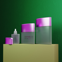 2024 nouvelle bouteille transparente portable mince soins de la peau mini crème solaire crème pour le visage bouteille vide pot cosmétique avec couvercles