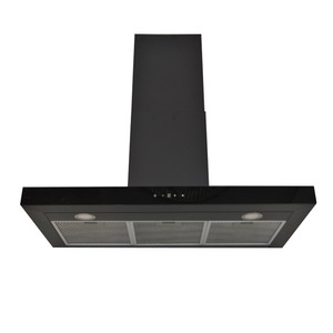Hotte aspirante électrique ultra-mince ventilée en acier inoxydable Classe B avec déflecteur, interrupteur tactile trois vitesses, murale, 21m³/min, économe en énergie - Product Image 1