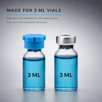 Bouchon de flacon d'insuline en silicone multicolore réutilisable, capuchon de protection pour ampoule de 3 ml, 5 ml, 10 ml, flacon de peptides OEM
