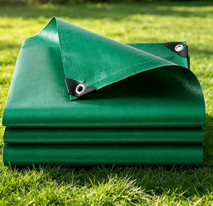 Bâche en polyéthylène tissée robuste et imperméable pour <span class=keywords><strong>camion</strong></span>, tente, remorque, extérieur, 120 g/m² - Product Image 1