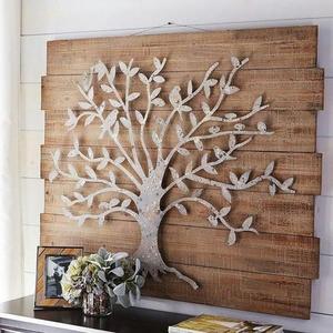 Nuova Multi Metal Leaf Sculpture handmade hanging wall art Decor display lobby per soggiorno interni camera <span class=keywords><strong>da</strong></span> letto Hotel restaurant