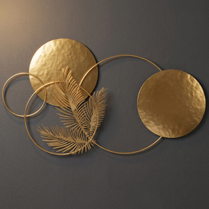 Modern Luxury Vintage Iron Wall Art Panel Handcrafted Metal <b>Home</b> Interior Decoration Elegant Hanging Feature - Product Image 5
