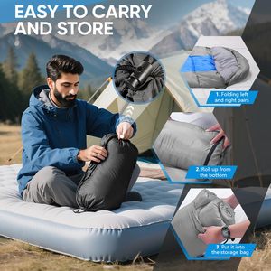 Saco de Dormir Impermeable para Exteriores de Alta Calidad 190T, Saco de Dormir para Camping, Cómodo, Ligero y Portátil - Product Image 4