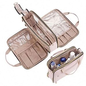 Free Sample Custom Multifunctional Storage Travel Makeup <b>Bags</b> Portable Large Capacity Toiletry <b>Bag</b> <b>Folding</b> makeup bagFor ladies - Product Image 3