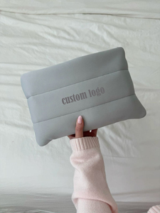 Biểu Tượng Tùy Chỉnh Không Thấm Nước Neoprene Nóc Bông Màu Xám Bông Vòng Tay Ly Hợp Độn Neoprene Mỹ Phẩm Trang Điểm Túi Pouch - Product Image 2