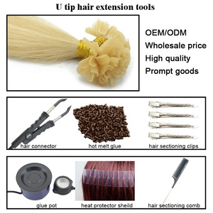 Estensioni dei <span class=keywords><strong>capelli</strong></span> con punta K Pre-incollate a forma di U all'ingrosso AFPELO estensioni dei <span class=keywords><strong>capelli</strong></span> umani reali - Product Image 6