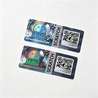 Étiquette de sécurité holographique étanche à code QR à gratter, autocollant anti-contrefaçon traçable avec logo couleur personnalisé pour extrait végétal