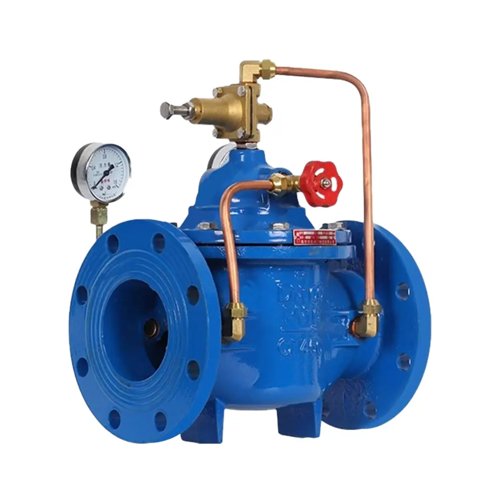 High quality water pressure reducing valve  cast steel flange control valve  pressure stabilizing valve