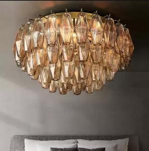 Lámpara <span class=keywords><strong>de</strong></span> Techo <span class=keywords><strong>de</strong></span> Cristal Transparente <span class=keywords><strong>Mia</strong></span> para Comedor, Lámpara Colgante Redonda Moderna para Sala <span class=keywords><strong>de</strong></span> Estar - Product Image 6