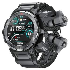 DF EDS GT100pro 2in1 TWS <strong>Earbuds</strong> Smartwatch Wireless <strong>Bluetooth</strong> <strong>Earbuds</strong> Music Play Health Monitoring 50-day Ultra-long Standby - Product Image 1