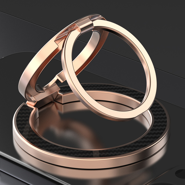 Factory Tri Fold Magnetic Phone Ring Holder Stand Zinc Alloy Finger Grip Kickstand Bulk Wholesale Universal Cellphone