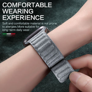 Promozione Fuori Tutto Cinturino Magnetico Classico in Alcantara Scamosciato per IWatch 38mm/40mm Serie 1/2/<span class=keywords><strong>3</strong></span>/4/5/6/7/8/9/S10/SE/Ultra - Product Image 4