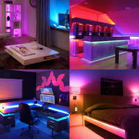 Ruban LED RGB 5m 10m 20m 30m, éclairage LED pour pièce, ruban flexible, lumières LED pour rétroéclairage de télévision, décoration de chambre à coucher