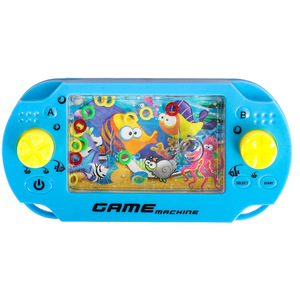 Máquina de juego de anillo de agua, juego de agua de lanzamiento de anillo de plástico portátil tradicional nostálgico clásico infantil - Product Image 1