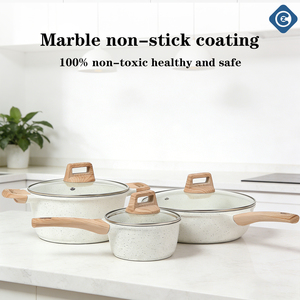 Juego de <span class=keywords><strong>Sartenes</strong></span> Antiadherentes de Cerámica con Tapas, <span class=keywords><strong>para</strong></span> Cocina, <span class=keywords><strong>para</strong></span> Huevos y Omelettes, Libres de PTFE y PFOA, al Mejor Precio - Product Image 3