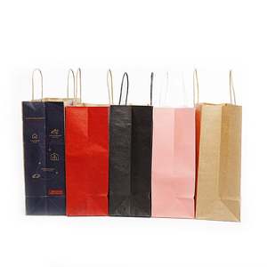 Bolsas de Papel para Llevar Comida, Bolsas de Papel para Entrega de Café, Selección de Varios Colores, Precio de Fábrica, Venta al por Mayor - Product Image 1