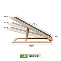 Escaleras Plegables de Madera Maciza para Mascotas, Rampa Antideslizante y Accesible para Mascotas, Escalera Personalizable para Perros y Gatos Pequeños, Medianos y Grandes