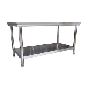 Établi en acier inoxydable à 2 niveaux d'usine australienne 304 Équipement de cuisine commerciale Assemblage de <span class=keywords><strong>chef</strong></span> Étagère de table de travail Cuisines - Product Image 4