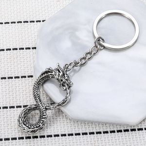 Vintage Chinese Keychain Metal Dragon Lucky <b>Key</b> <b>Chains</b> Gift for Men and Women <b>Key</b> Ring Charm Pendant Accessories Dragon Keychain - Product Image 3