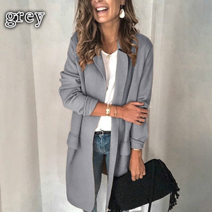 بليزر نسائي بأكمام طويلة, بليزر نسائي بأكمام طويلة بتصميم عصري باللون الأحمر الوردي - Product Image 4