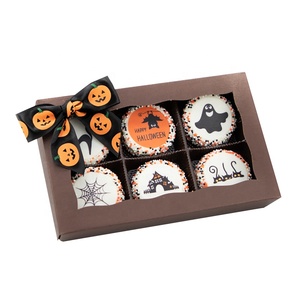 Boîte d'<span class=keywords><strong>emballage</strong></span> de biscuits aux pépites de chocolat Hallowmas Boîte de papier enduit de barre de <span class=keywords><strong>Toblerone</strong></span> au beurre d'arachide avec fenêtre découpée - Product Image 2