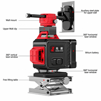 Niveau laser portable 4D 16 lignes, projection à 360°, faisceau vert, pour l'installation de revêtements de sol et de plafonds