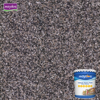 Revêtement acrylique imitation pierre, peinture plastique effet granit pour murs extérieurs, application électrostatique, excellente qualité