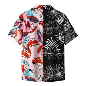 Men's Short Sleeve Hawaiian <b>Shirt</b> Digital Print Tropical Pattern Casual Wear Breathable Regular Fit <b>Polyester</b> Woven Fabric - Product Image 1