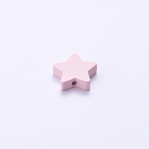 Nouvelles <span class=keywords><strong>perles</strong></span> en <span class=keywords><strong>bois</strong></span> créatives DIY en forme d'étoile à cinq branches, colorées, pour la fabrication de colliers faits main pour enfants - Product Image 3