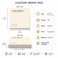 Bloc-notes personnalisé avec impression numérique, bloc-notes carré personnalisé avec logo, papier cartonné pour notes de bureau, fournitures scolaires, cadeaux d'entreprise