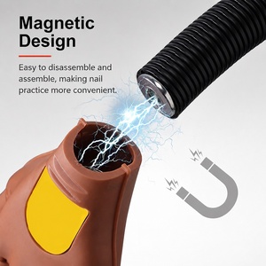 Maniquí de <span class=keywords><strong>Uñas</strong></span> Portátil, Removible, Profesional, de Acrílico con Succión Magnética, Articulaciones Flexibles, Abrazadera de Escritorio, Logotipo Personalizable - Product Image 3