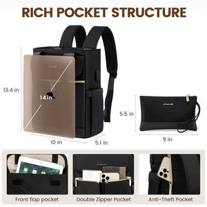 LOVEVOOK OEM ODM <strong>Convertible</strong> Small <strong>Tote</strong> <strong>Backpack</strong> for Women Mini College Daypack for Work, Daily, Travel, 2pcs <strong>Backpack</strong> <strong>Purse</strong> Set - Product Image 2