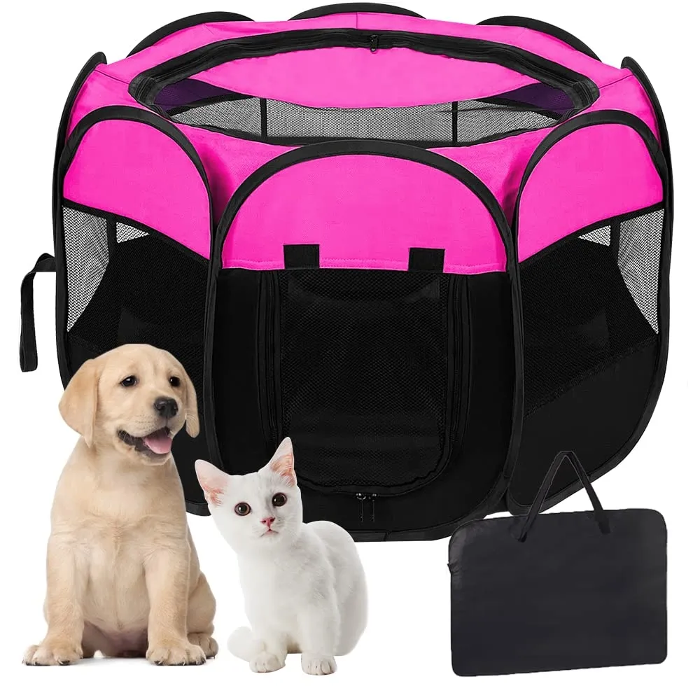 Honden Tent Huizen Opvouwbare Indoor Puppy Katten Huisdier Kooi Achthoek Hek Draagbare Outdoor Kennels Kooi Vogel Te Koop