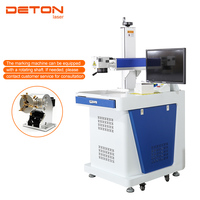 Machine de marquage laser à fibre DETON pour le gravure de codes QR, de logos sur coques de téléphone, montures de lunettes et métaux