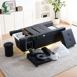 Jincheng Thai-Massageliege <span class=keywords><strong>Salon</strong></span> Elektrische Rückenlehnenverstellung Pediküre Haarwaschstuhl Kopf-Spa <span class=keywords><strong>Shampoo</strong></span>-Liege Pediküre-Massageliege - Product Image 4