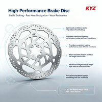 Kit de disques de frein avant et arrière KYZ, rotor en aluminium CNC 7075, robuste, tout-terrain, pour vélo électrique Sur Ron Light Bee X Segway X160 X260