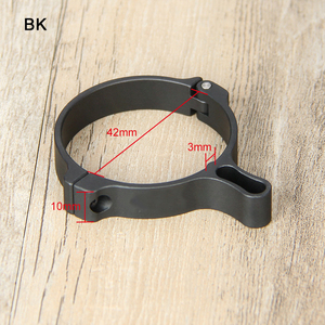 Anillo de Ajuste Rápido de Aleación de Aluminio CNC Personalizado de Fábrica, Accesorio Óptico para Mira Telescópica, 42 mm, Negro, Herramienta Duradera para Exteriores - Product Image 1
