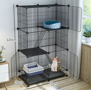 Cuccia per Gatti a Tre Strati All'ingrosso, Villa per Gatti con Ampio Spazio e Divisori, Gabbia Lusso Moderna Regolabile con Vassoio - Product Image 1