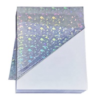 Wholesale AHANDMAKER 12 Sheets Transparent Holographic Laminate Sheets 