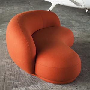 أريكة إيطالية بسيطة حديثة على شكل قمر تصميم مخصص قماش منحني أريكة فيلا غرفة معيشة فاخرة فندق صالة تزيين أريكة ناعمة - Product Image 5